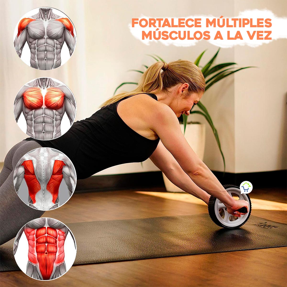 Miniatura 5 de Rueda Abdominal Rodillo Ejercici RA01DFM